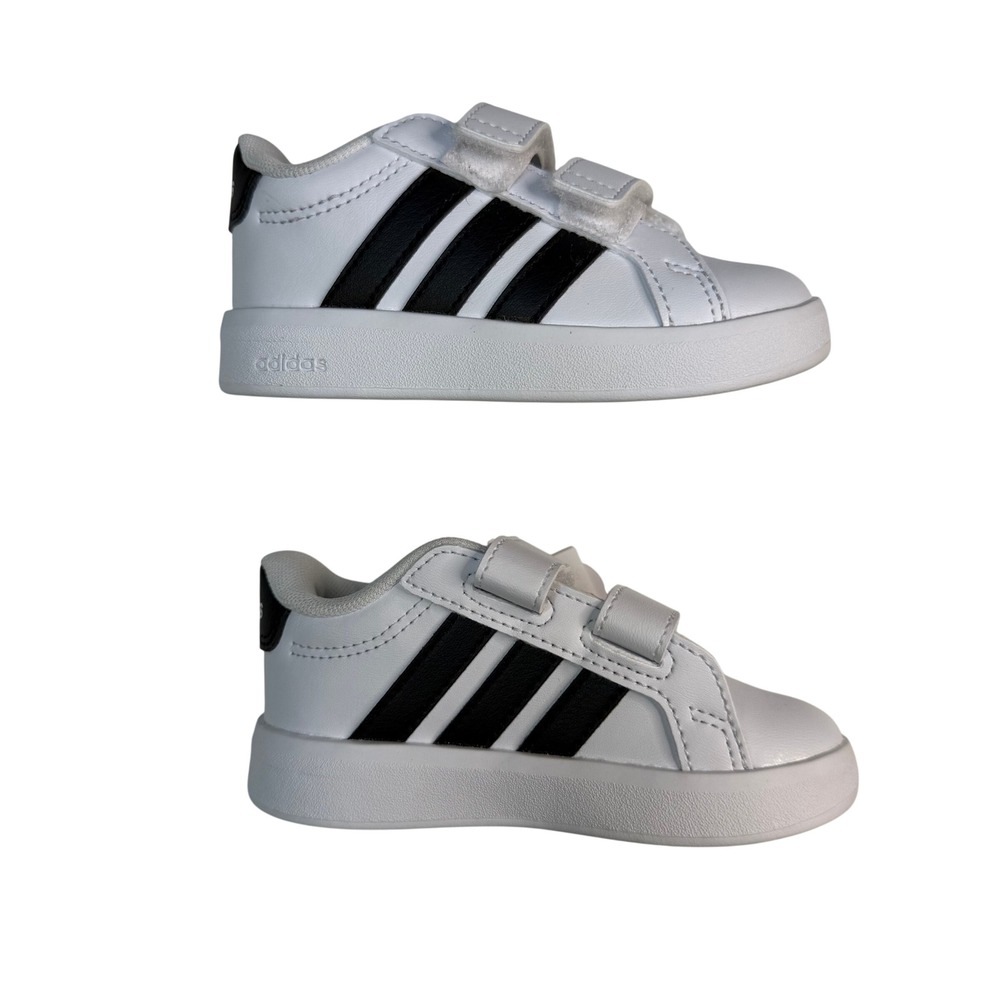 Adidas Grand Court‎ 3.0 CF Infant Baby Toddler Shoes White Black 6K NWT